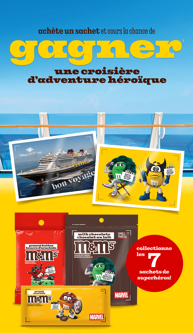 Grab a pack for a chance to win† a heroic cruise adventure.
