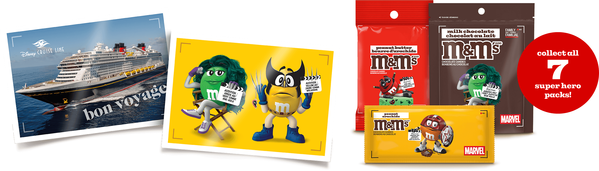 Grab a pack for a chance to win† a heroic cruise adventure.