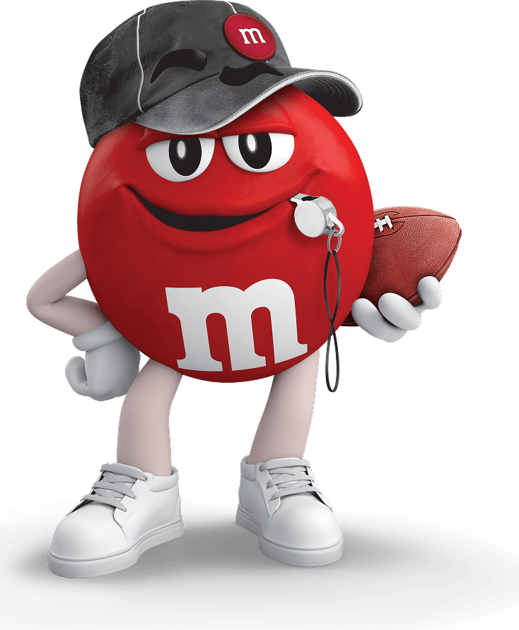A red M&M'S