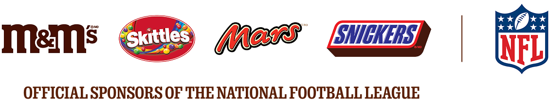 Sponsor logos with 'Official sponsors of the national football league' copy underneath